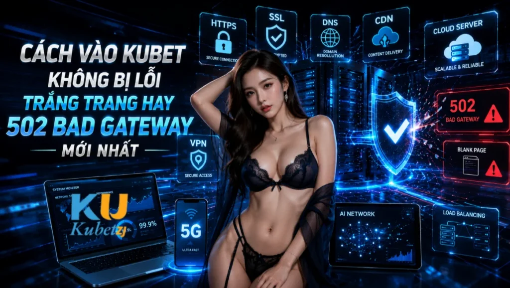 Cách Vào Kubet Không Bị Lỗi Trắng Trang Hay 502 Bad Gateway Mới Nhất