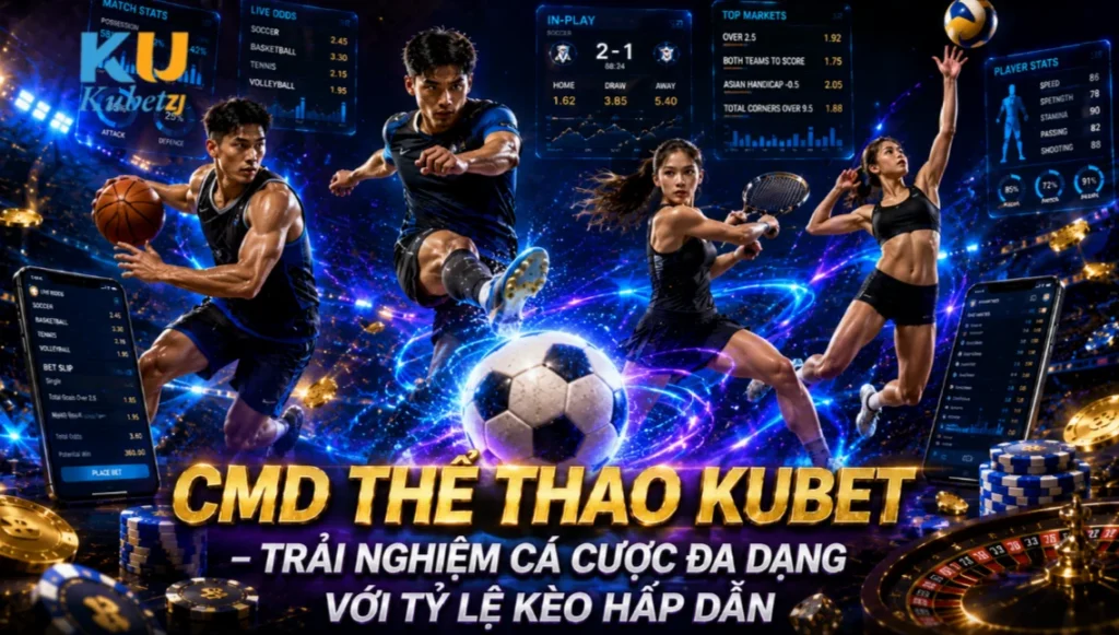 CMD Thể Thao Kubet - Trải Nghiệm Cá Cược Đa Dạng Với Tỷ Lệ Kèo Hấp Dẫn