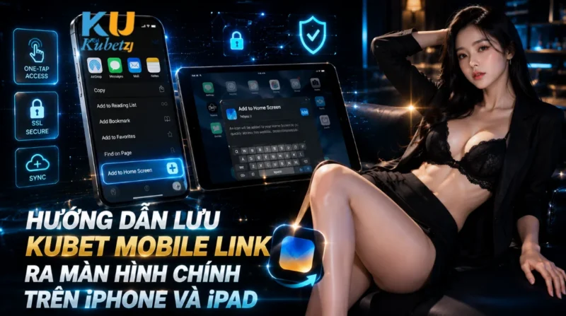 Hướng Dẫn Lưu Kubet Mobile Link Ra Màn Hình Chính Trên iPhone và iPad