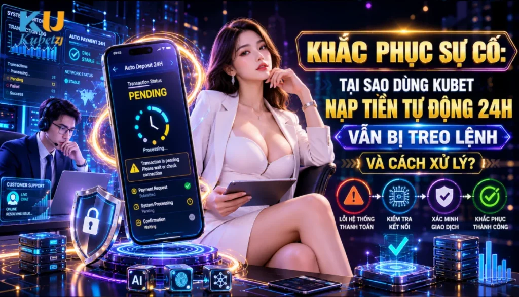 Khắc Phục Sự Cố: Tại Sao Dùng Kubet Nạp Tiền Tự Động 24h Vẫn Bị Treo Lệnh Và Cách Xử Lý?