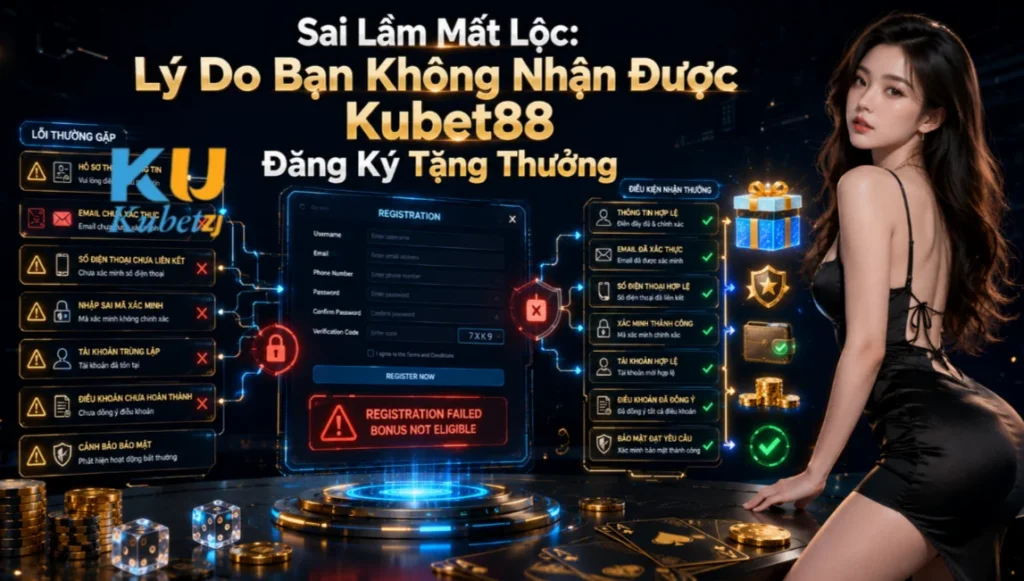 Sai Lầm Mất Lộc: Lý Do Bạn Không Nhận Được Kubet88 Đăng Ký Tặng Thưởng