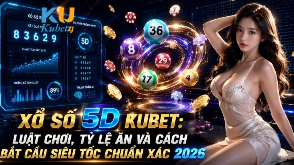 Xổ Số 5D Kubet: Luật Chơi, Tỷ Lệ Ăn Và Cách Bắt Cầu Siêu Tốc Chuẩn Xác 2026